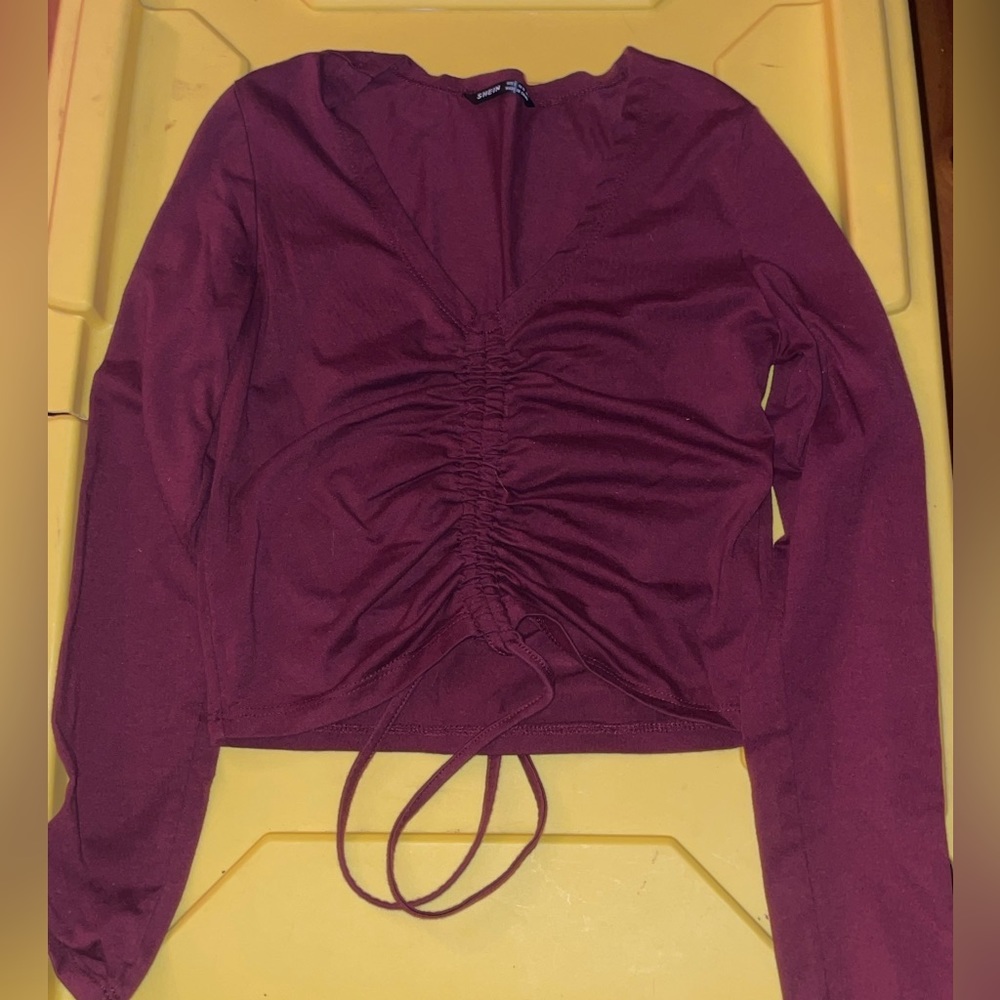 Shein Long Sleeve Crop Top